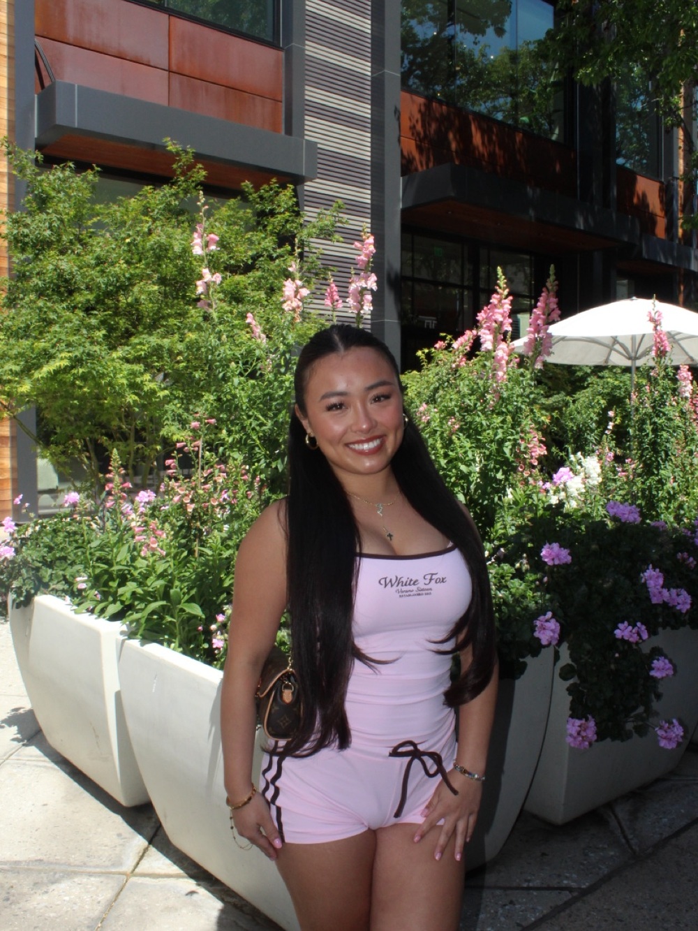 Whitefox summer pink/brown lounge set (worn twice)